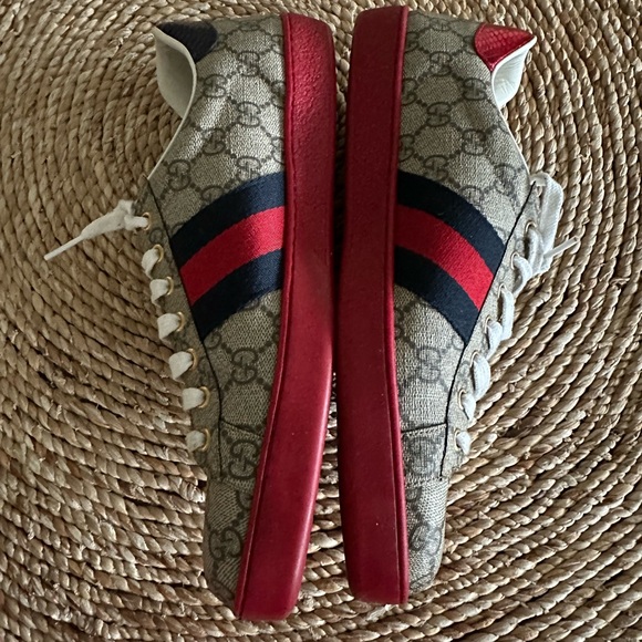 Gucci Ace GG Supreme 'Beige' Men’s Size 9.5 - Picture 4 of 9